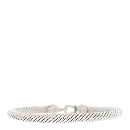 David Yurman DAVID YURMAN Sterling Silver 18K Yellow Gold 5mm Cable Classic Buckle Bracelet 2 of 3