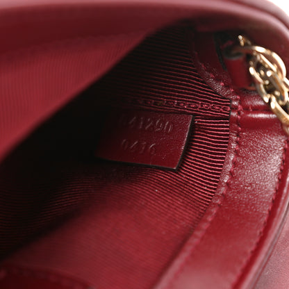 Gucci Tweed GG Monogram Mini GG Marmont Shoulder Bag Pink Red 7 of 12