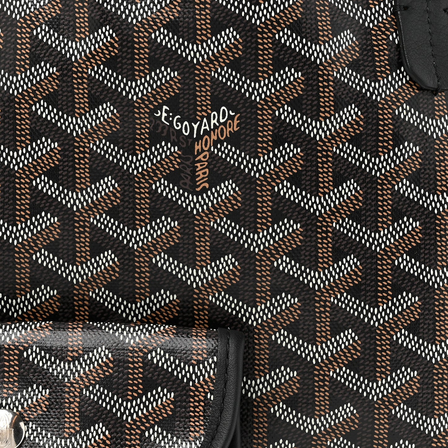 Goyardine Reversible Mini Anjou Black