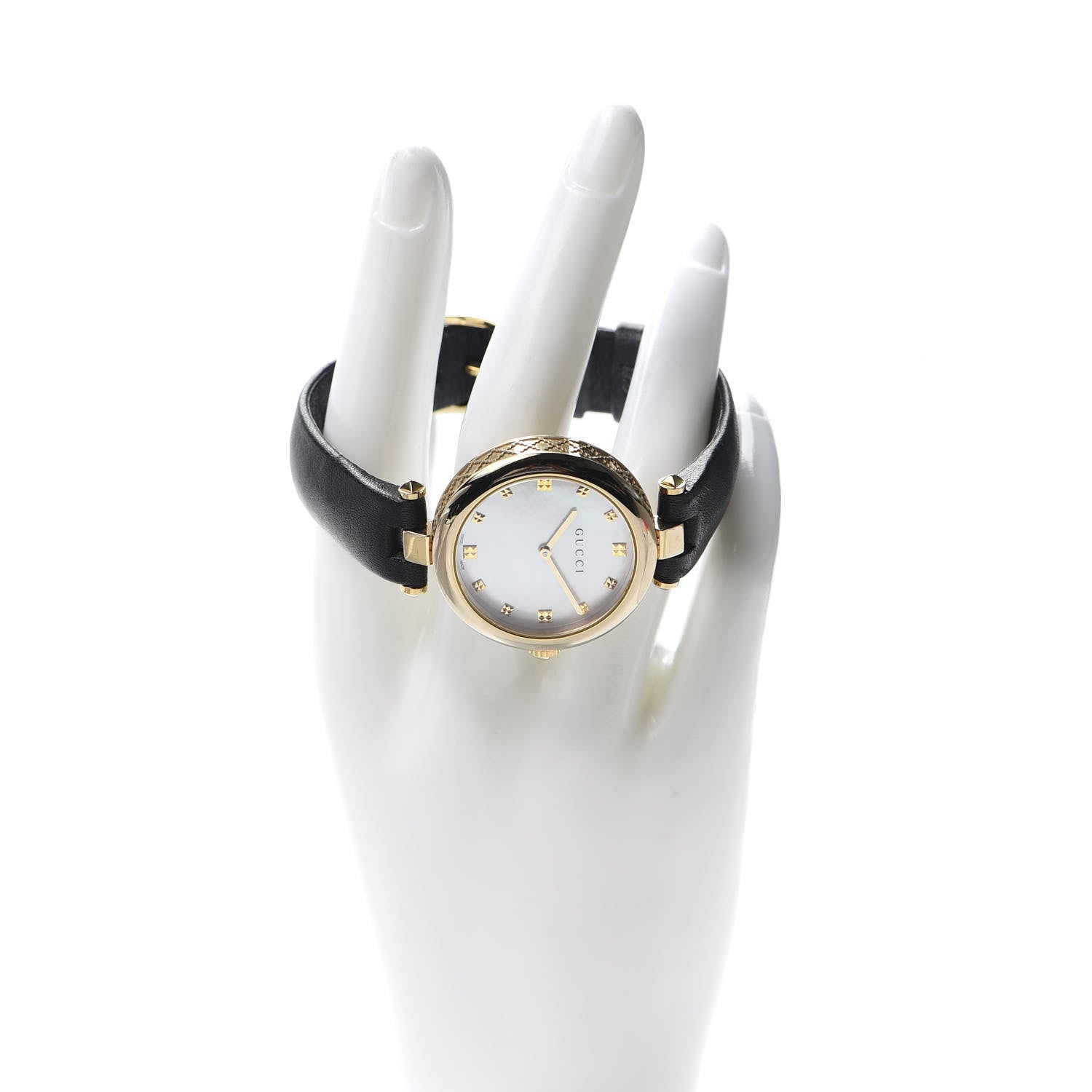 Gucci Stainless Steel Calfskin Mother of Pearl 32mm Diamantissima Quartz Watch 2 of 5