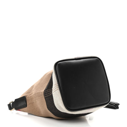 Burberry Canvas Mega Check Mini Ashby Tassel Crossbody Black 5 of 10