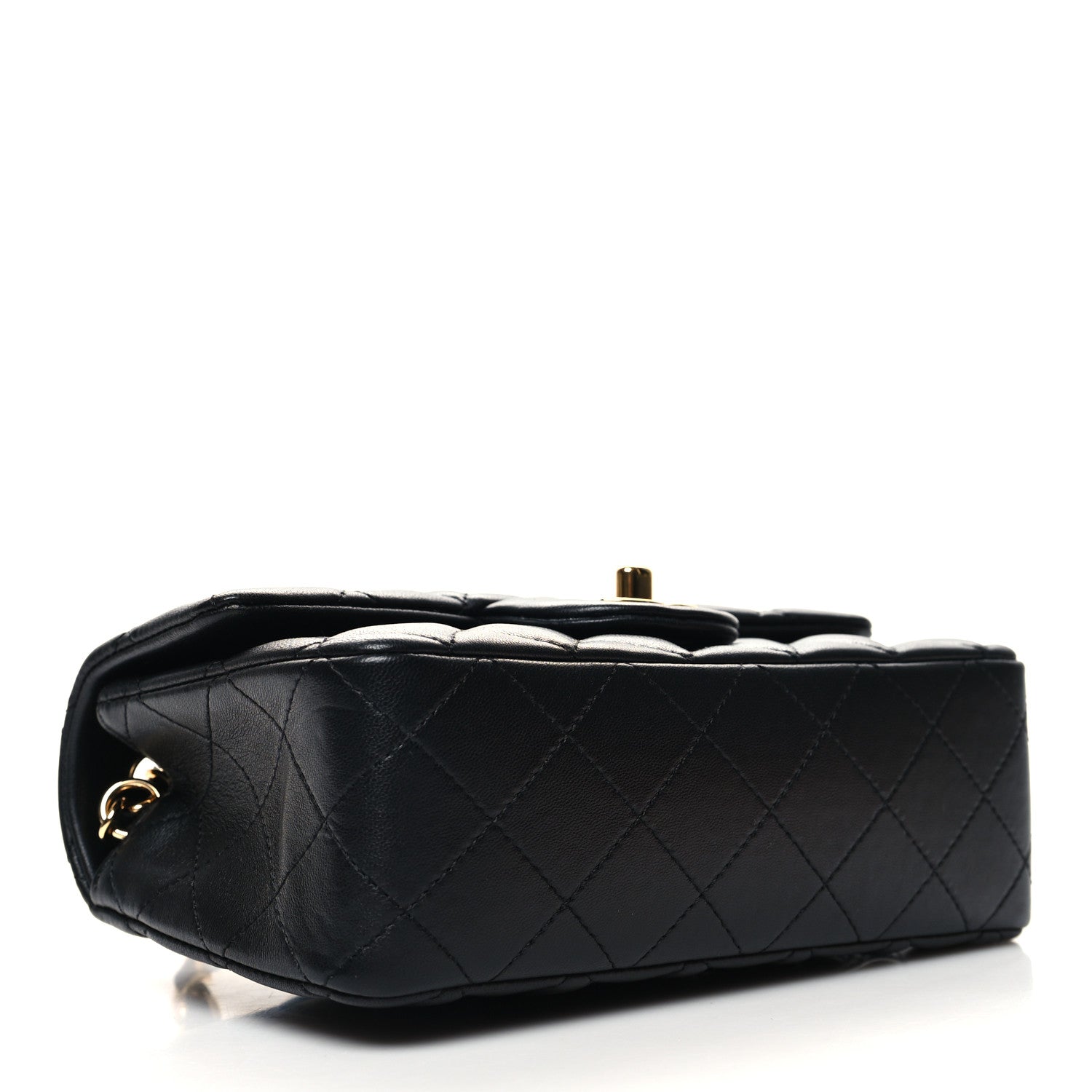 Chanel Lambskin Quilted Mini Rectangular Flap Black 4 of 10
