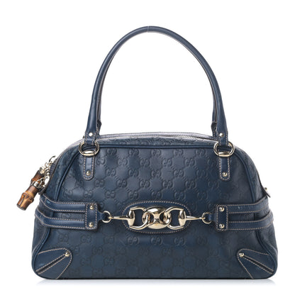 Gucci Guccissima Large Wave Boston Blue 1 of 12