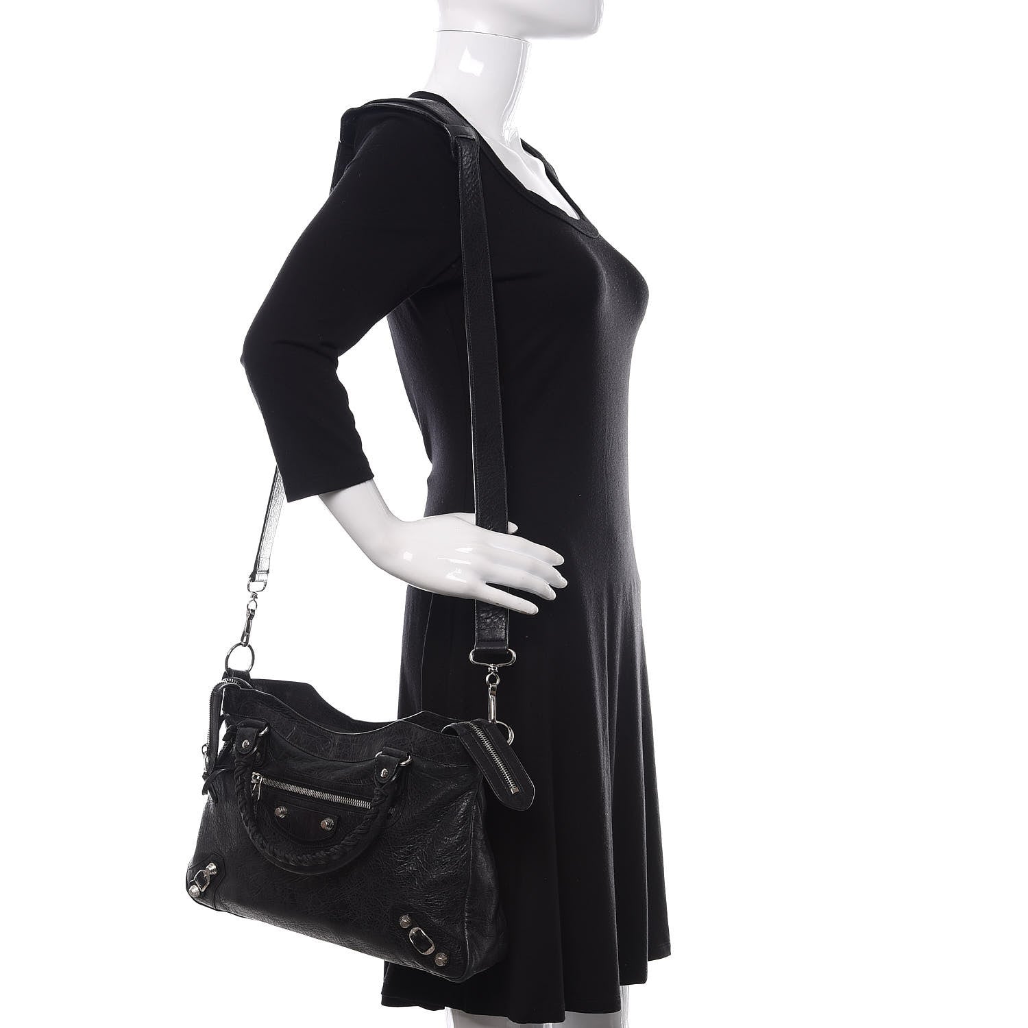 Balenciaga Agneau Giant 12 Silver Hardware Town Black 3 of 11