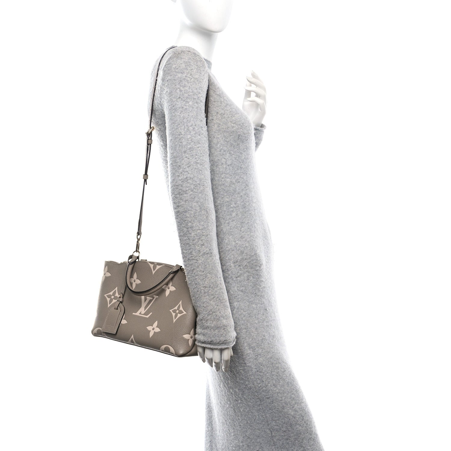 Louis Vuitton Empreinte Monogram Giant Petit Palais Tourterelle Creme 2 of 12