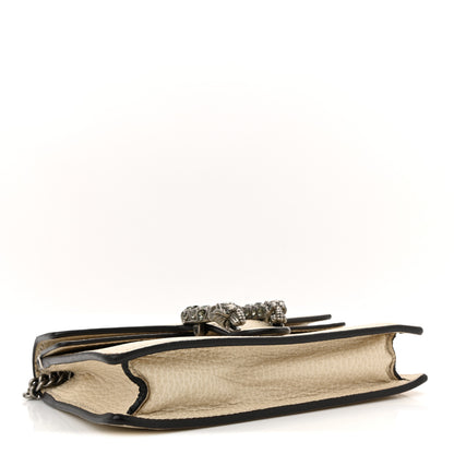 Gucci Dollar Calfskin Crystal Super Mini Dionysus Shoulder Bag Mystic White Black Diamond 3 of 10