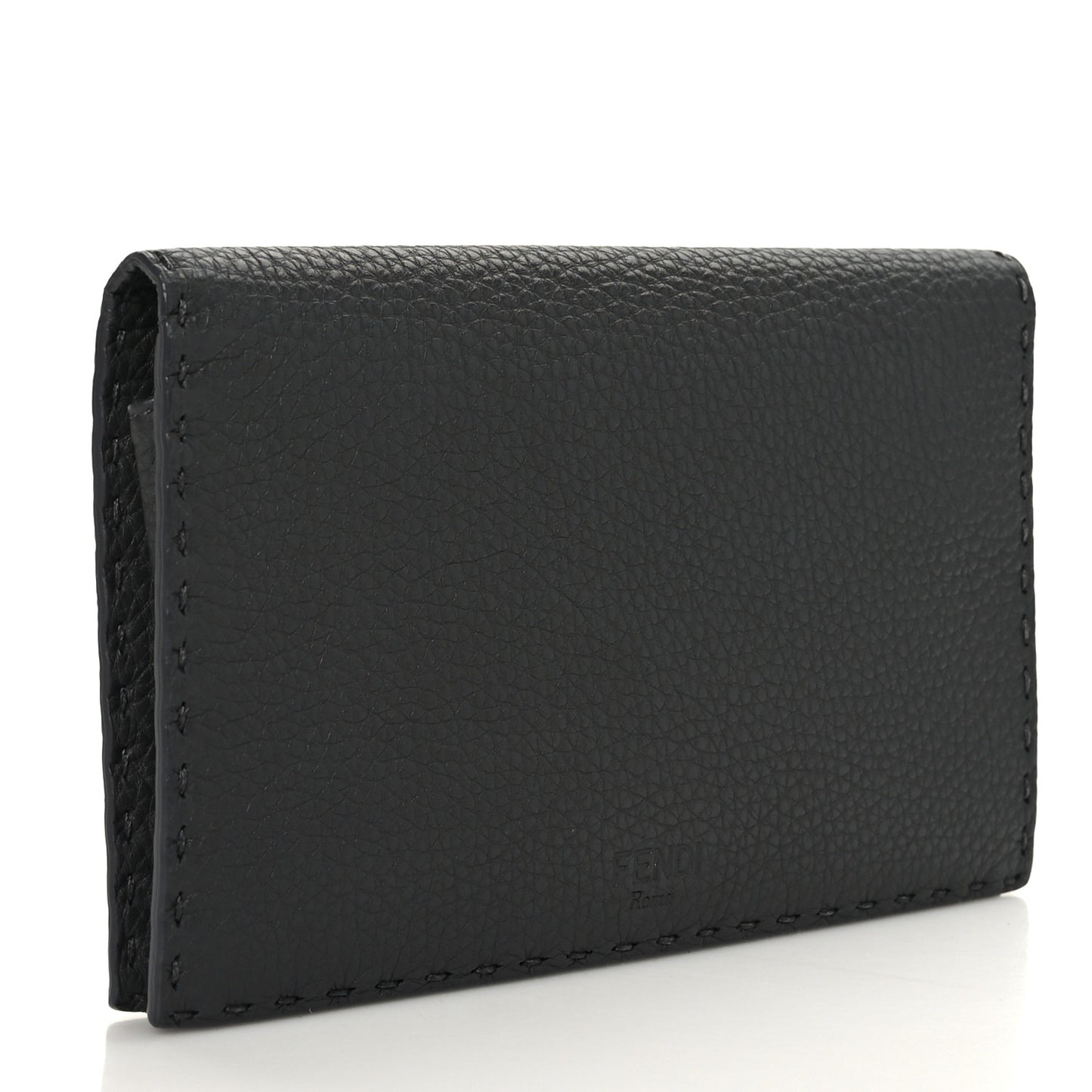 Cuoio Romano Selleria Mini Peekaboo Clutch Wallet Asfalto