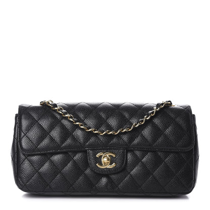 Chanel Caviar Quilted East West Flap Black 1 of 11