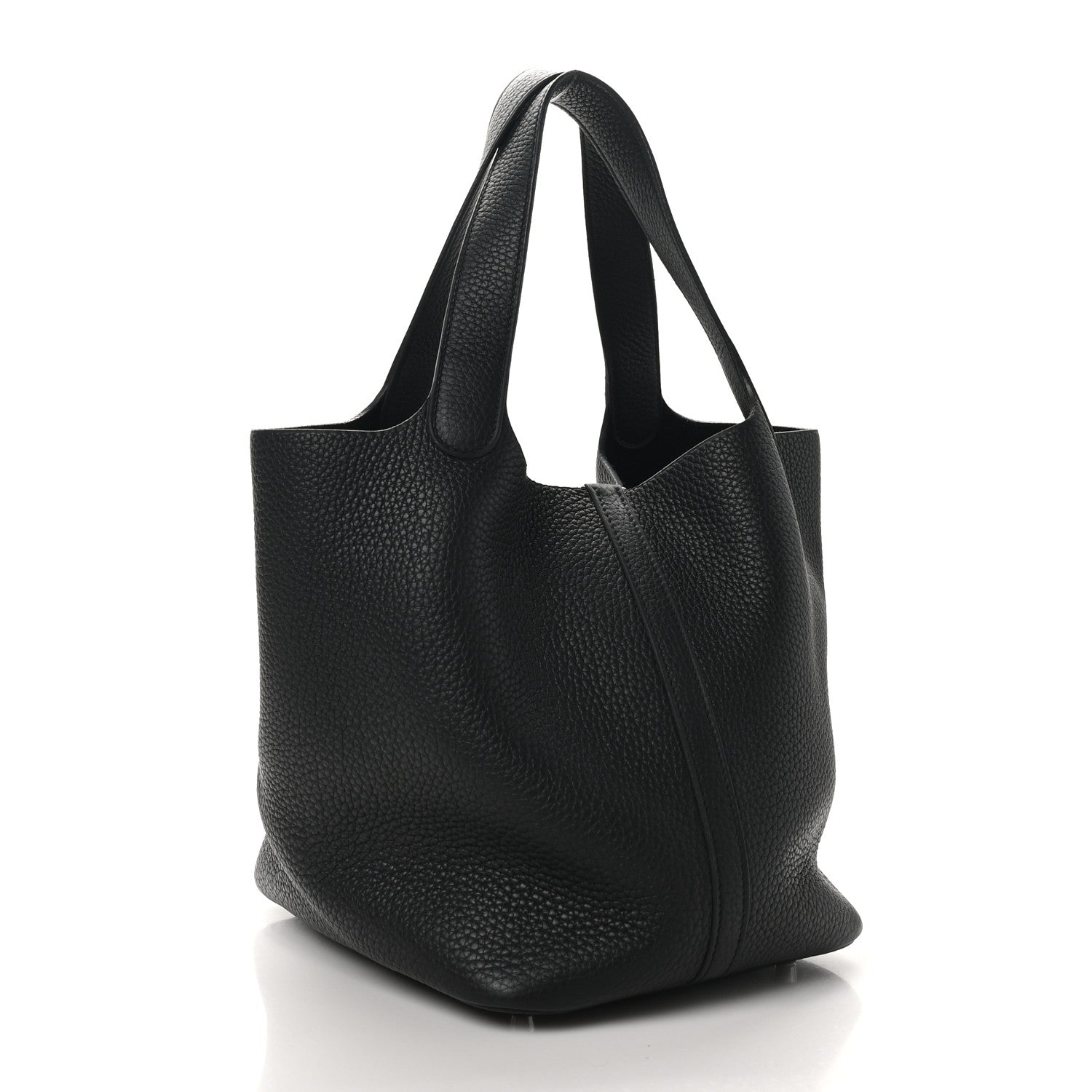 Hermes Taurillon Clemence Picotin Lock 22 MM Black 3 of 10