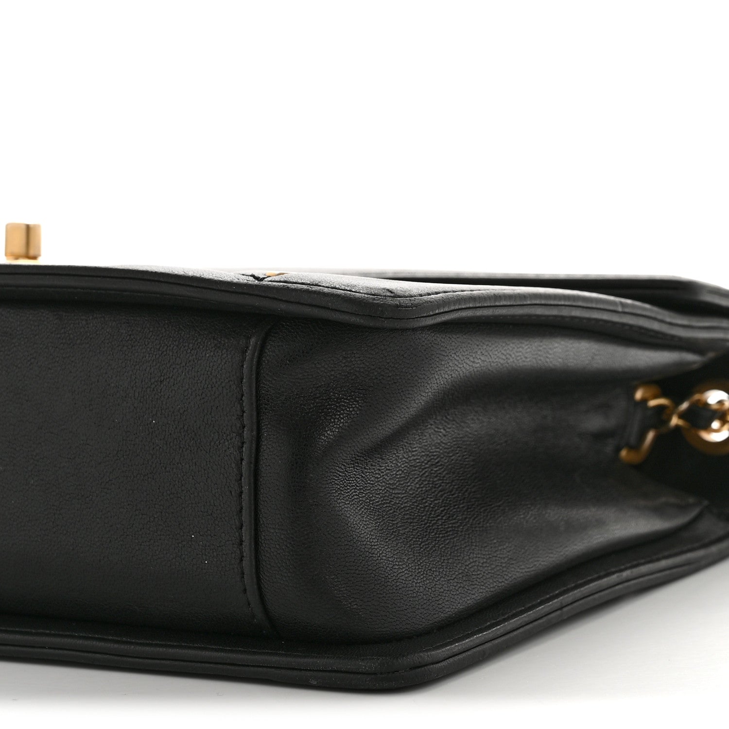 Chanel Lambskin Reversed Chevron Quilted Flap Black 11 of 15