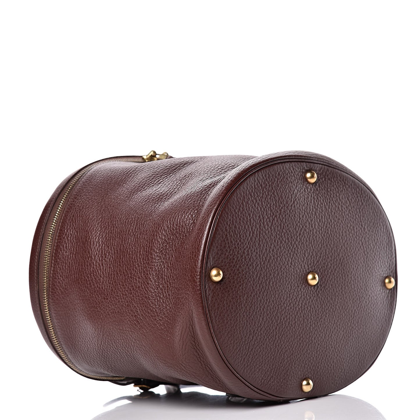 Taurillon Clemence Intercity Victoria Travel Cosmetic Case Havane