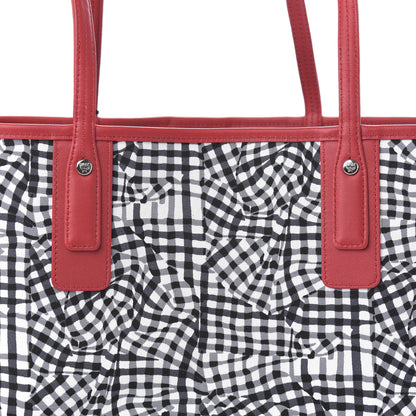MCM Visetos Medium Liz Reversible Shopper Tote Black Red 16 of 16