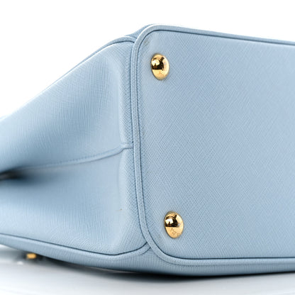 Prada Saffiano Small Galleria Double Zip Tote Astrale 12 of 13