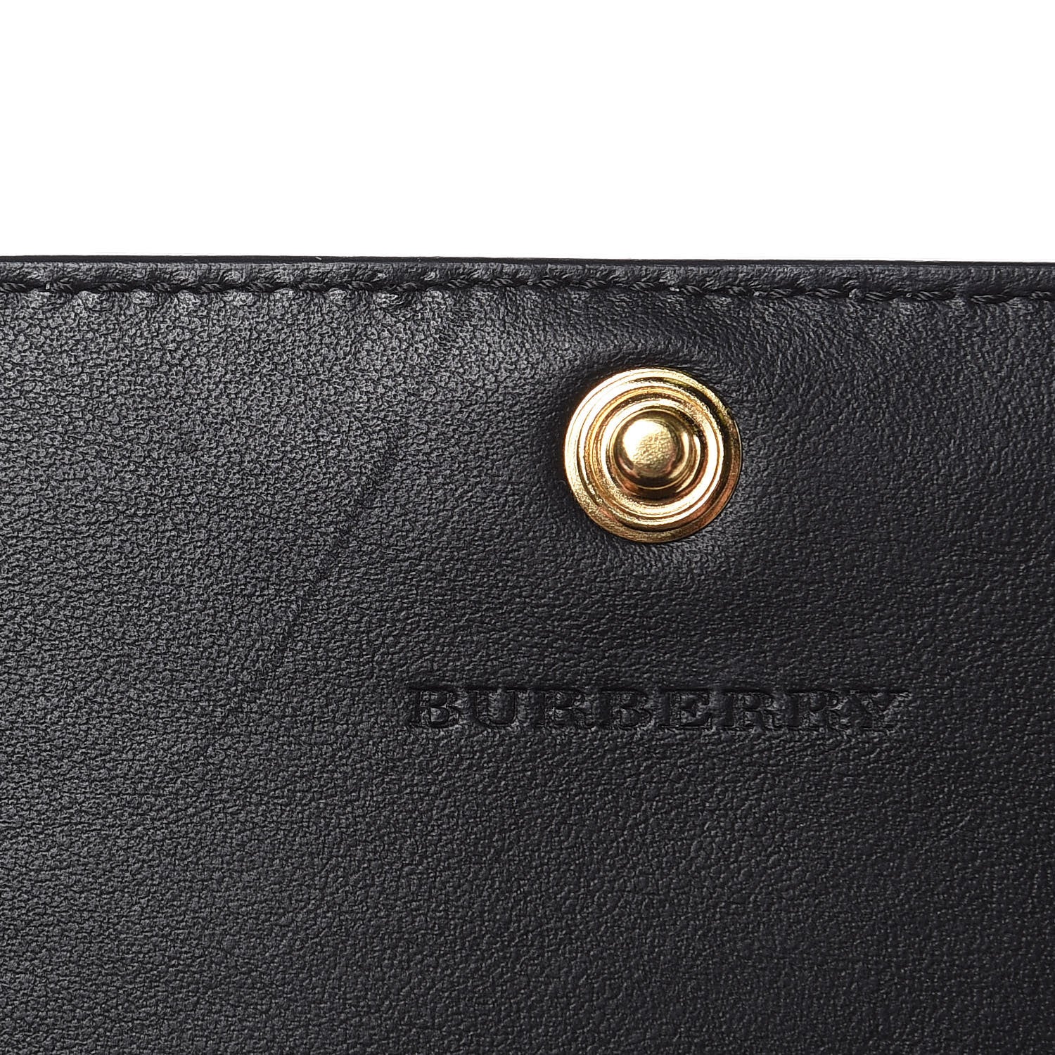 Burberry Grainy Calfskin Ashton Continental Flap Wallet Black 9 of 9