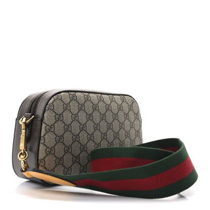 Gucci GG Supreme Monogram Web Neo Vintage Shoulder Bag Beige New Acero Crop 3 of 11