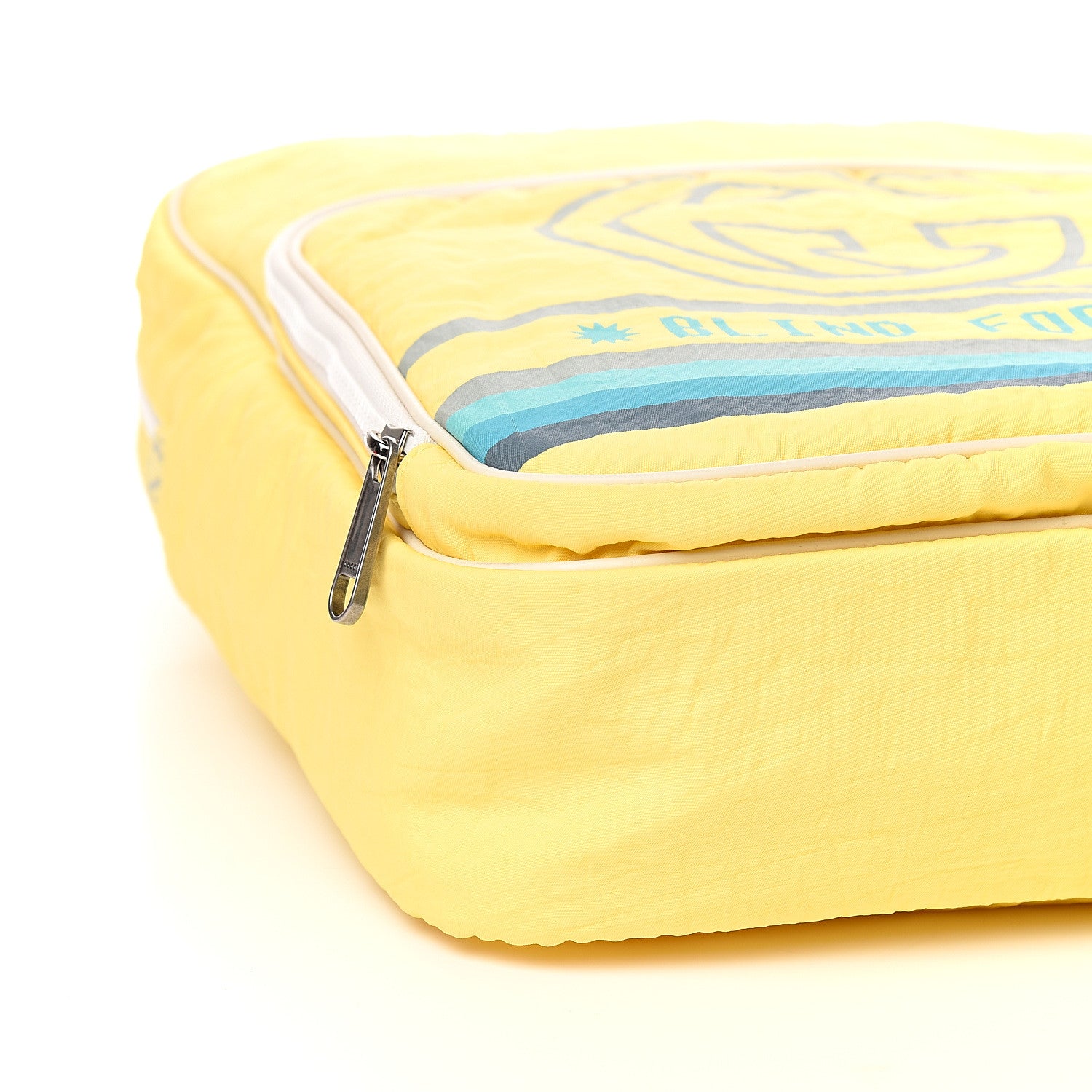 Gucci Nylon Twill Blind For Love Interlocking G Backpack Pastel Yellow Multicolor 4 of 8