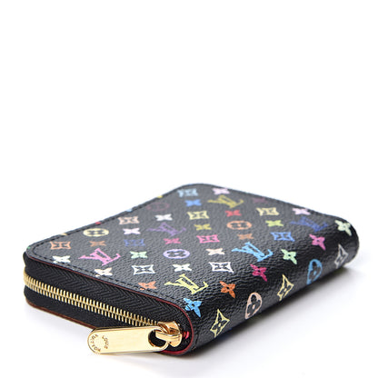 Louis Vuitton Monogram Multicolor Zippy Coin Purse Black Grenade 3 of 9
