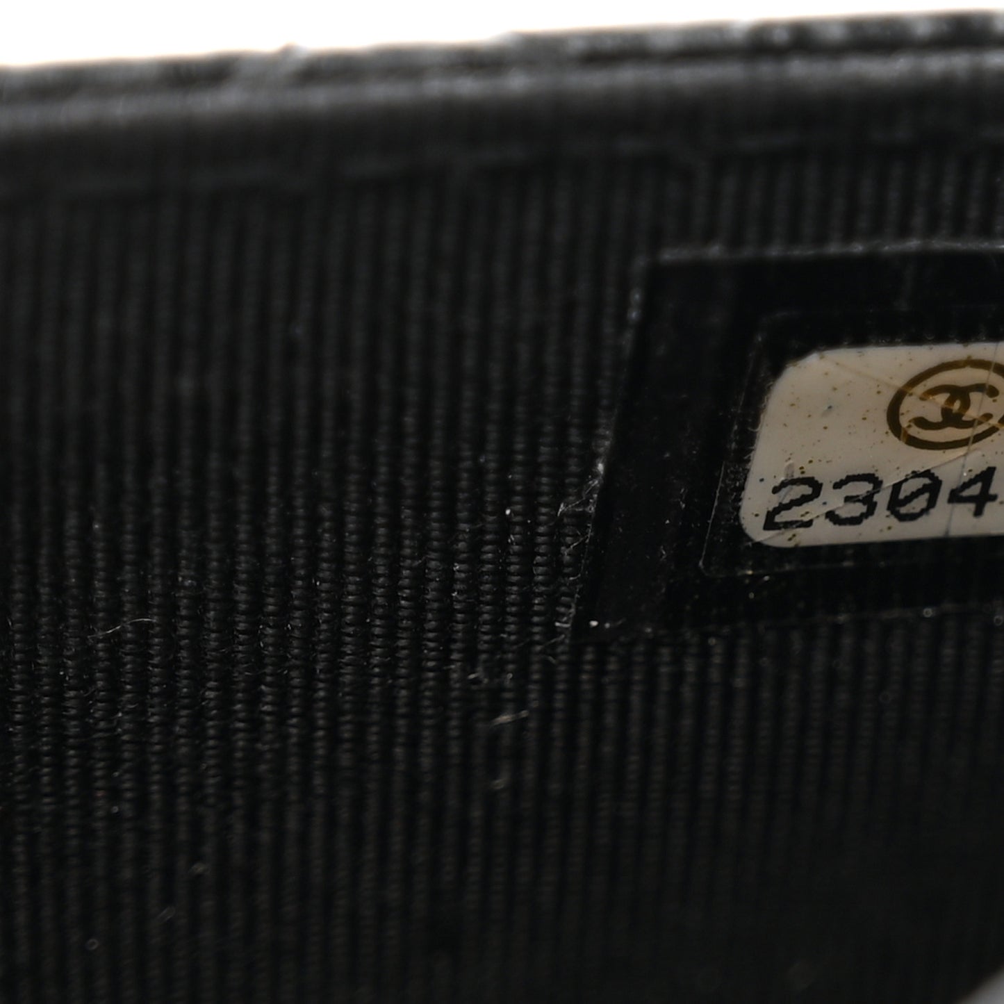 Caviar Quilted Flap Card Holder Wallet Black
