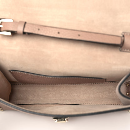 Valentino Garavani Pebbled Calfskin Medium Rockstud Flip Lock Crossbody Bag Poudre 5 of 8