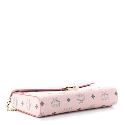 MCM Visetos Large Patricia Wallet On Chain Soft Pink 4 of 8