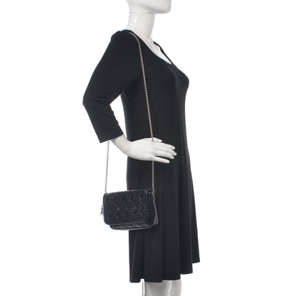 Christian Dior Patent Cannage Wallet on Chain Pouch Black 2 of 13
