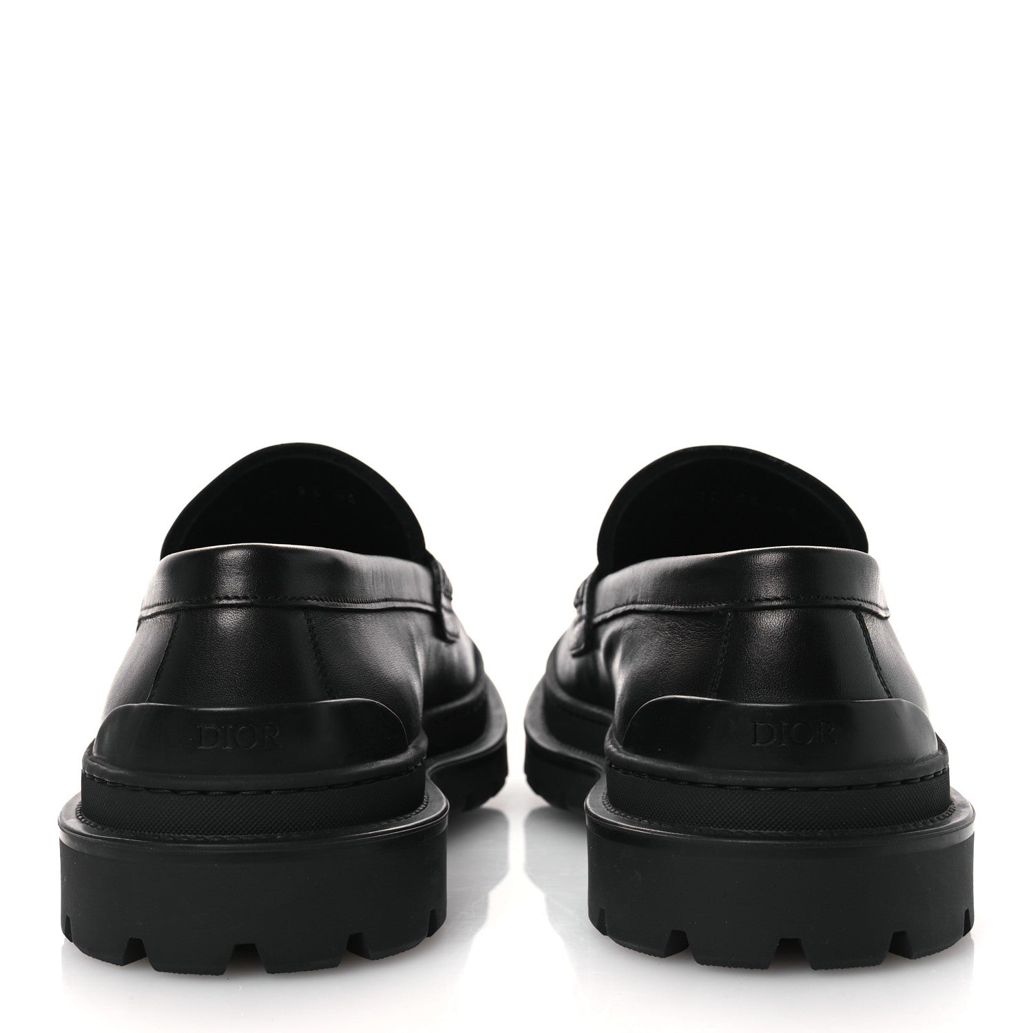 Christian Dior Calfskin CD Diamond Loafers 42 Black 6 of 11