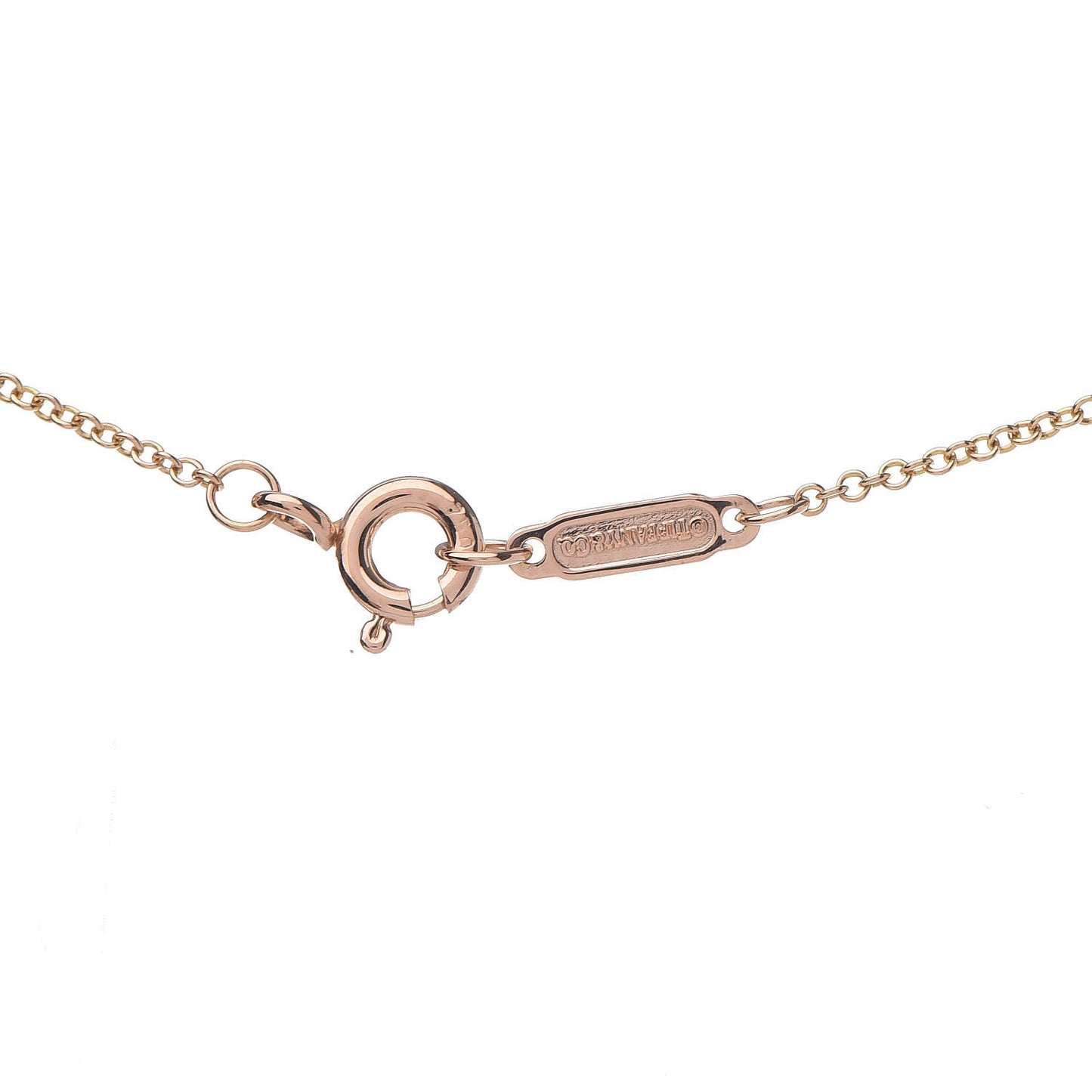 18K Rose Gold Diamond Metro Heart Pendant Necklace