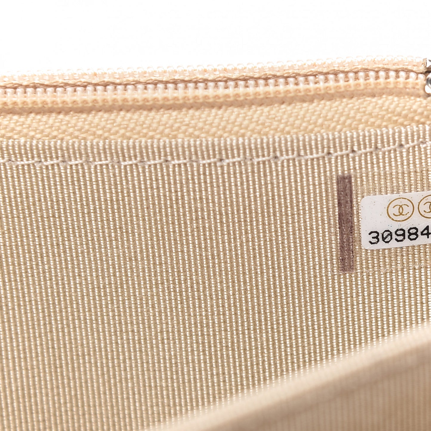 Metallic Lambskin Quilted Mini Wallet On Chain WOC Gold