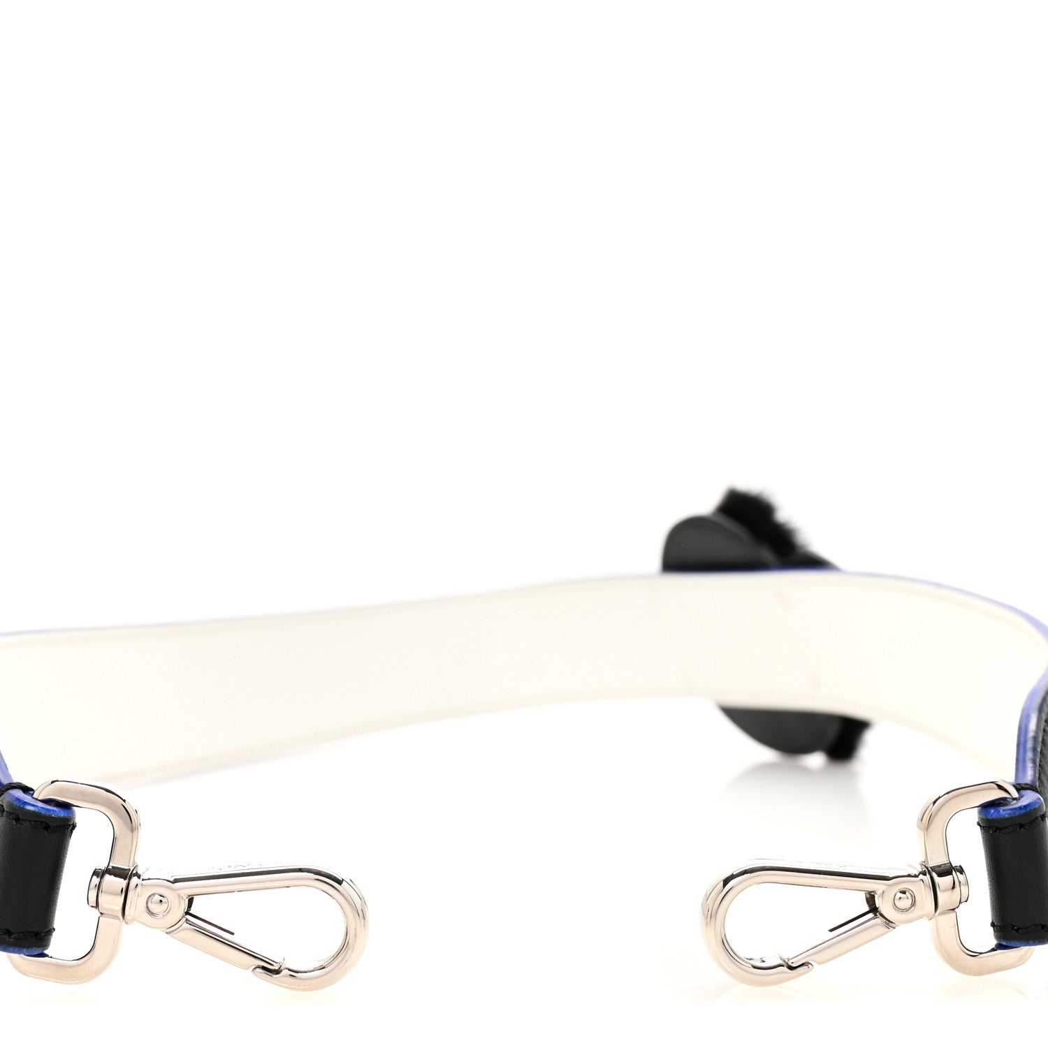 Fendi Vitello Dolce Mink Fur Karlito Inlay Strap You Black Multicolor 3 of 5
