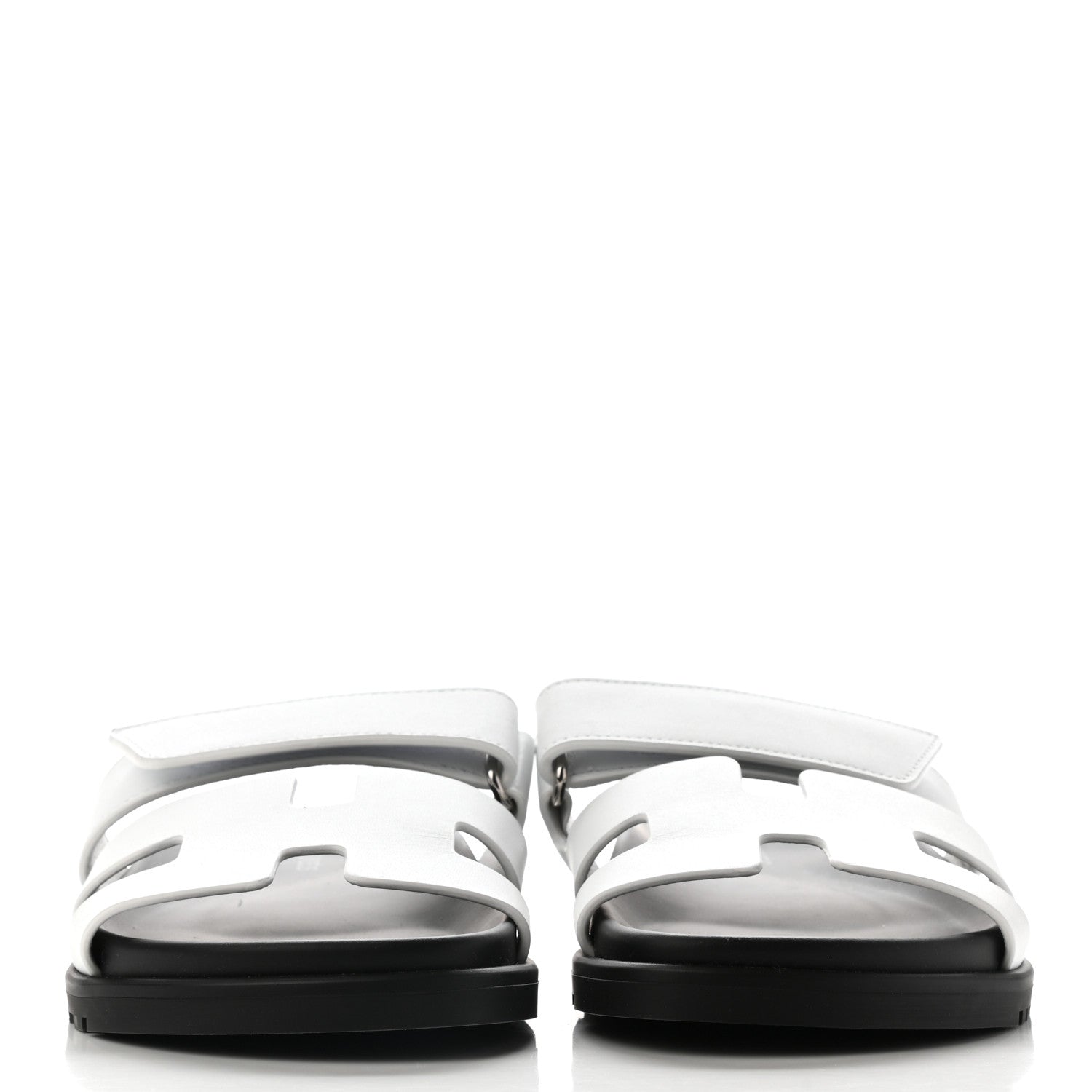 Hermes Calfskin Womens Chypre Sandals 36 White 2 of 11