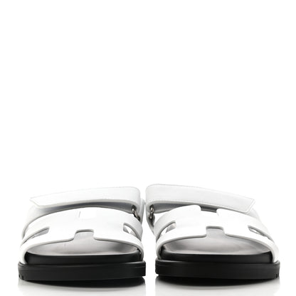 Hermes Calfskin Womens Chypre Sandals 36 White 2 of 11