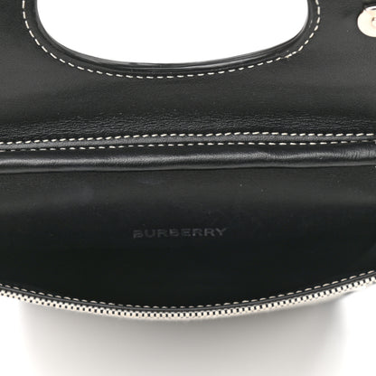 Burberry Cotton Canvas Calfskin Two Tone Phone Case Black 5 of 9