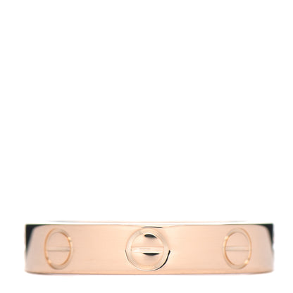 Cartier 18K Pink Gold 3.5mm LOVE Wedding Band Ring 49 4.75 3 of 4