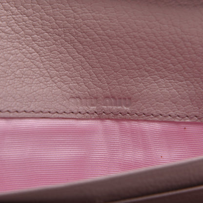 Miu Miu Goatskin Madras Flap Wallet Mughetto 6 of 9