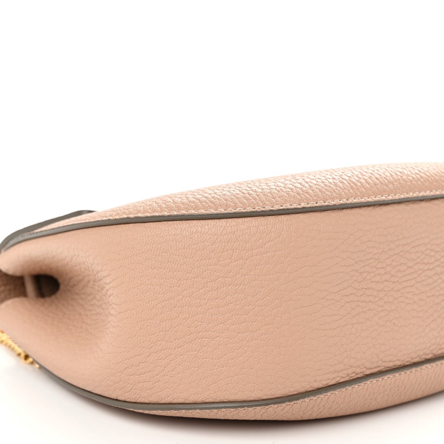 Grained Lambskin Drew Shoulder Bag Cement Pink