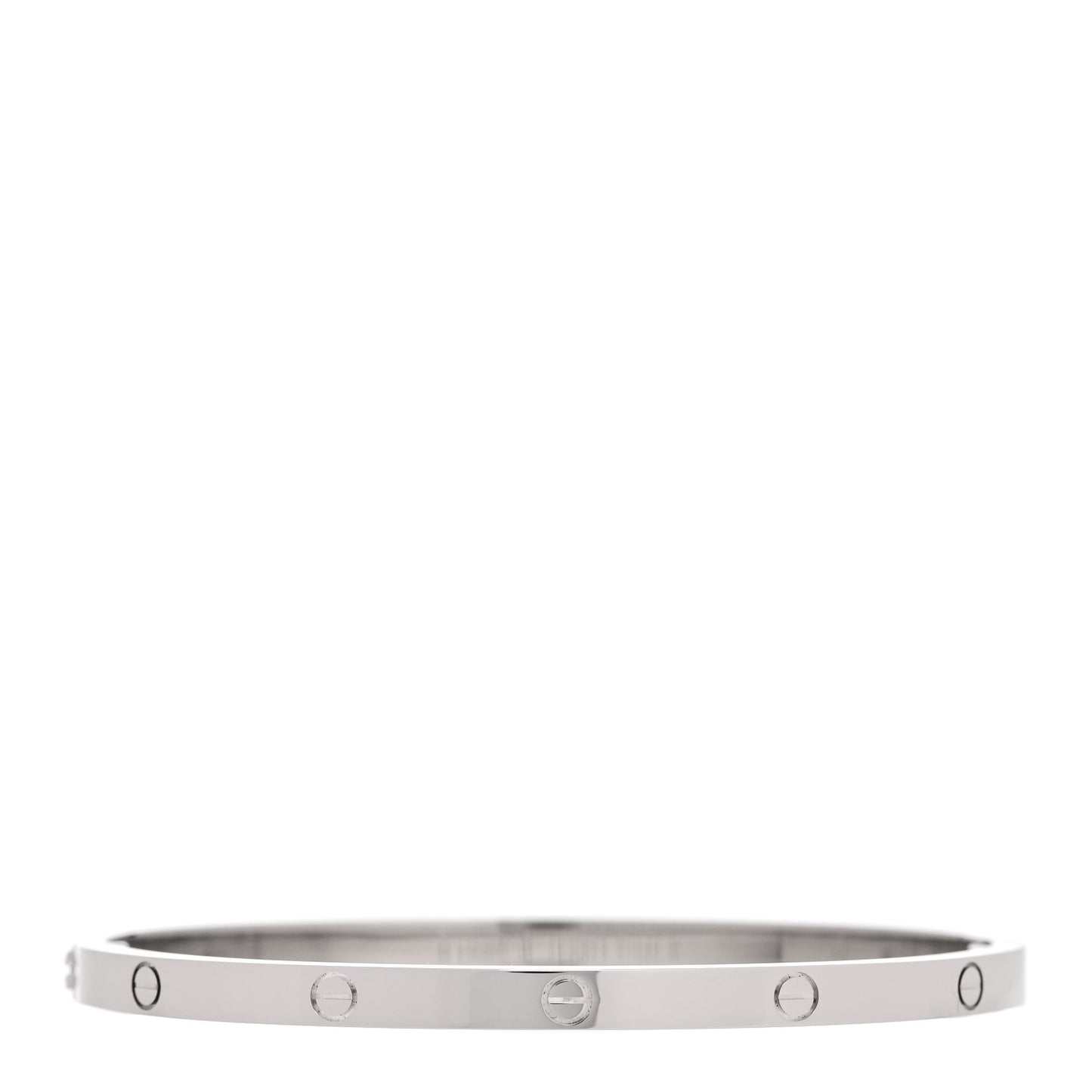 18K White Gold Small LOVE Bracelet 16