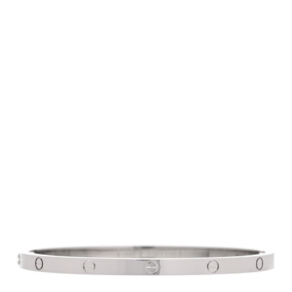 Cartier 18K White Gold Small LOVE Bracelet 16 1 of 7