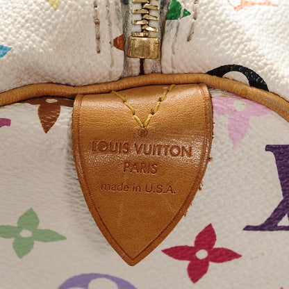 Louis Vuitton Monogram Multicolor Speedy 30 White 5 of 8