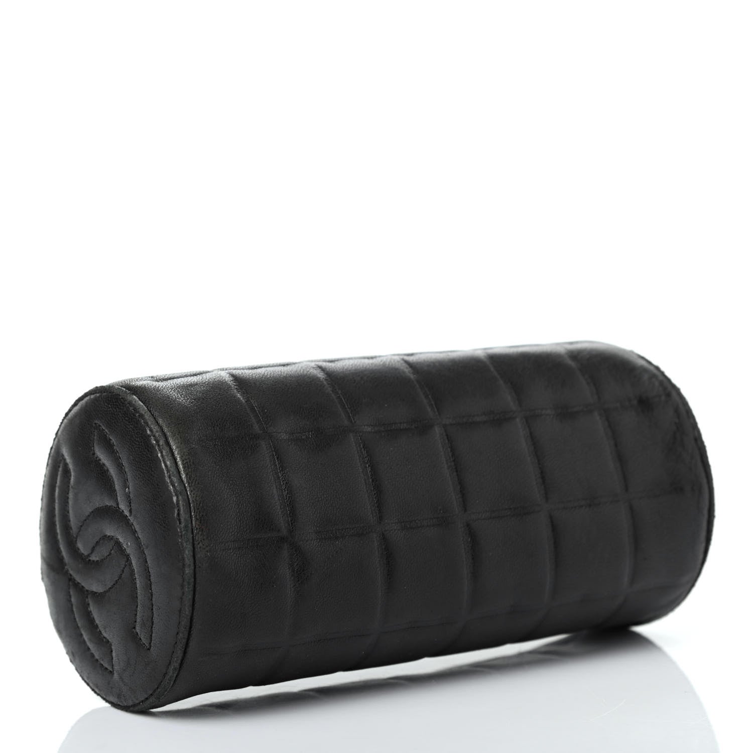Chanel Lambskin Chocolate Bar Cosmetic Pouch Black 3 of 4