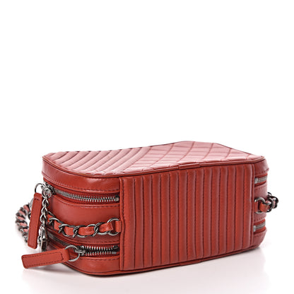 Chanel Lambskin Quilted Small Coco Boy Camera Case Red 4 of 11