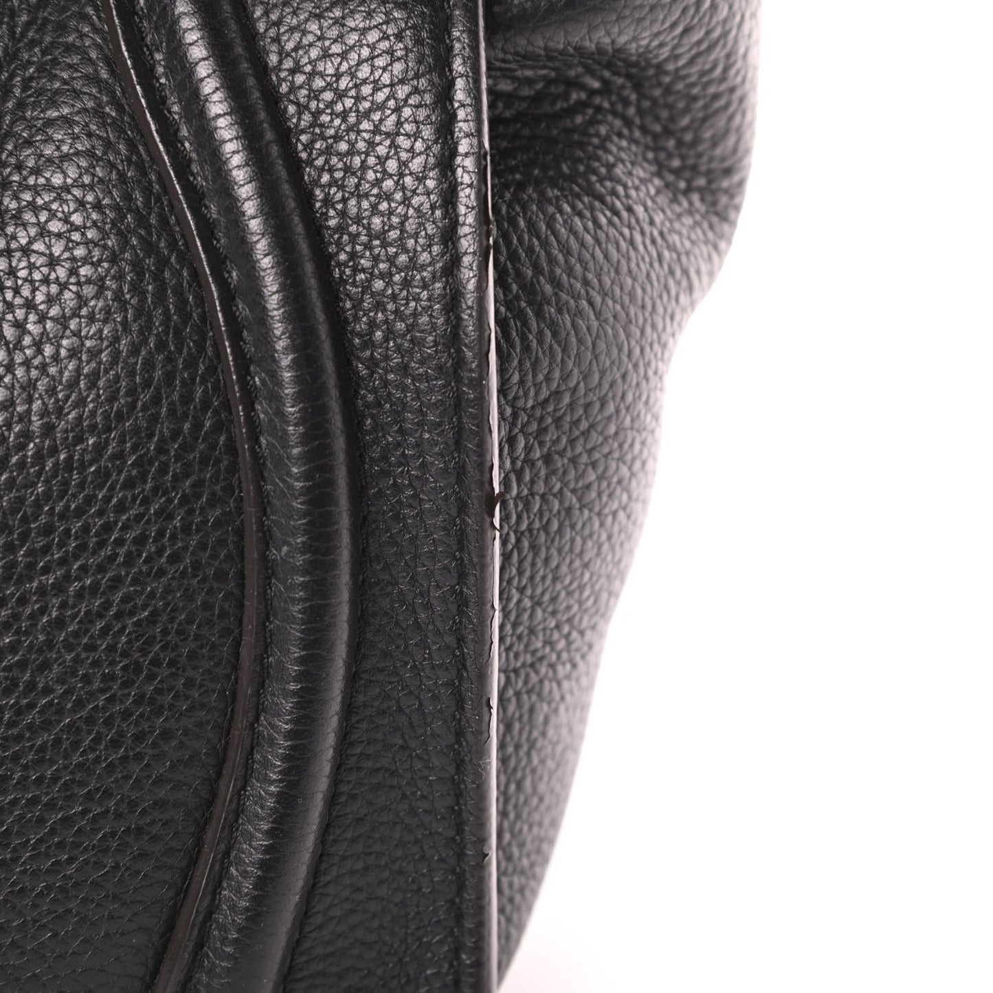 Drummed Calfskin Micro Luggage Black