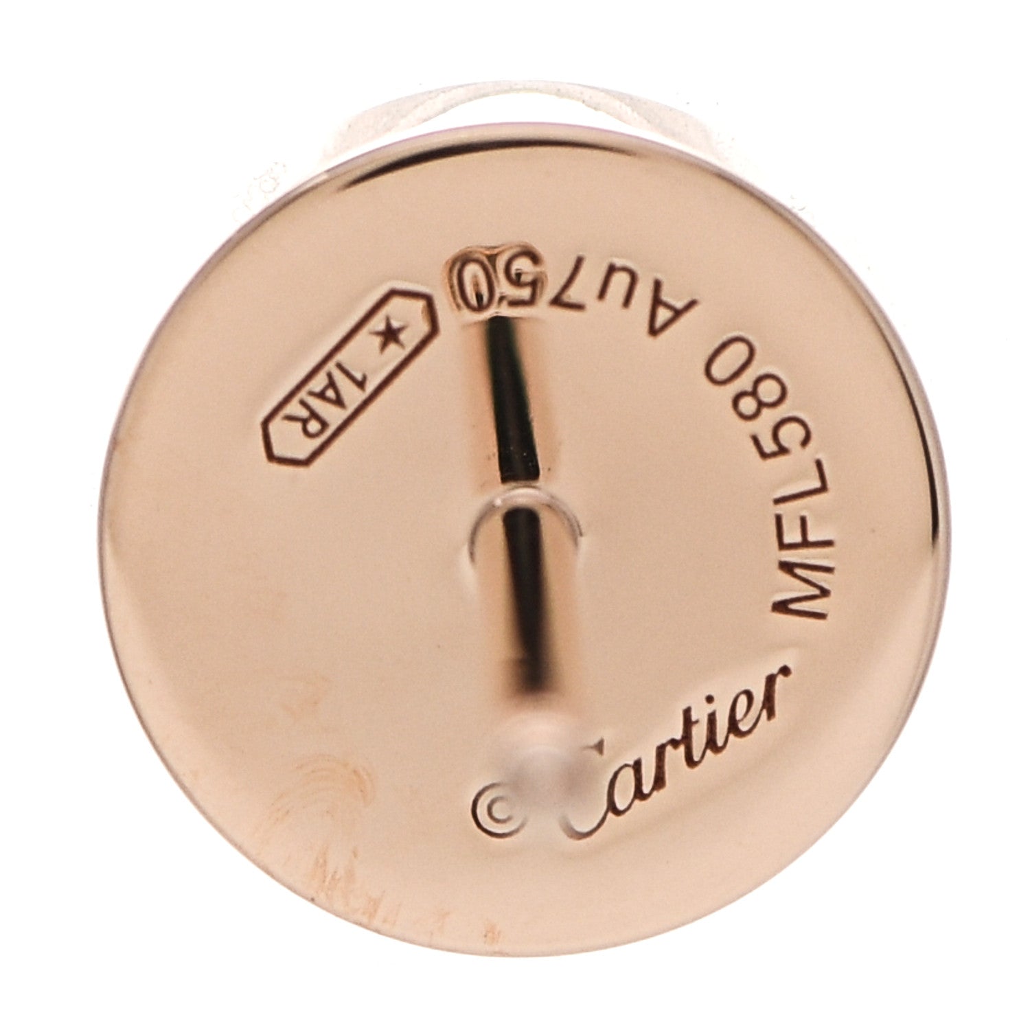 Cartier 18K Pink Gold LOVE Earrings 3 of 4
