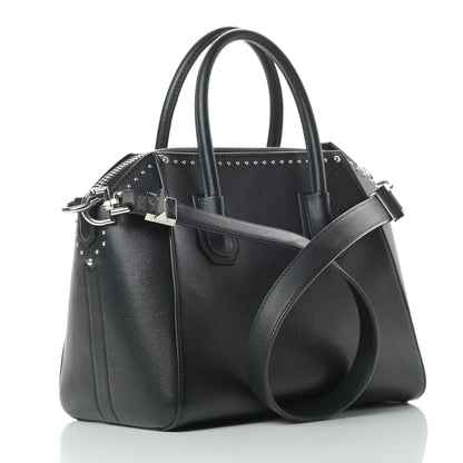 Givenchy Smooth Calfskin Small Studded Antigona Black 3 of 19