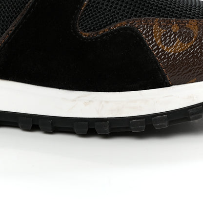 Louis Vuitton Suede Monogram Run Away Sneakers 37.5 Black 10 of 14