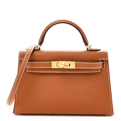 Hermes Epsom Mini Kelly Sellier 20 Gold 1 of 11