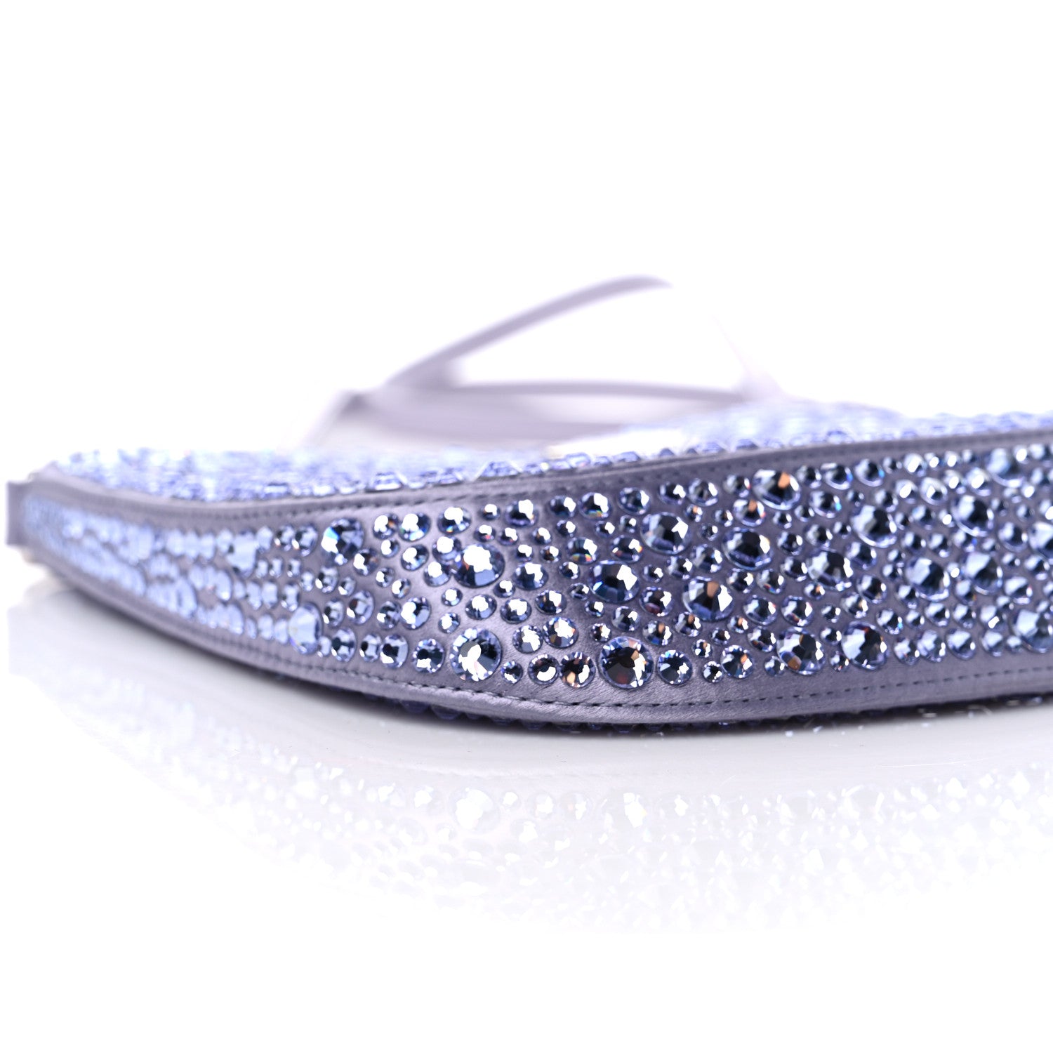 Prada Satin Crystal Cleo Adjustable Strap Shoulder Bag Glicine 6 of 8