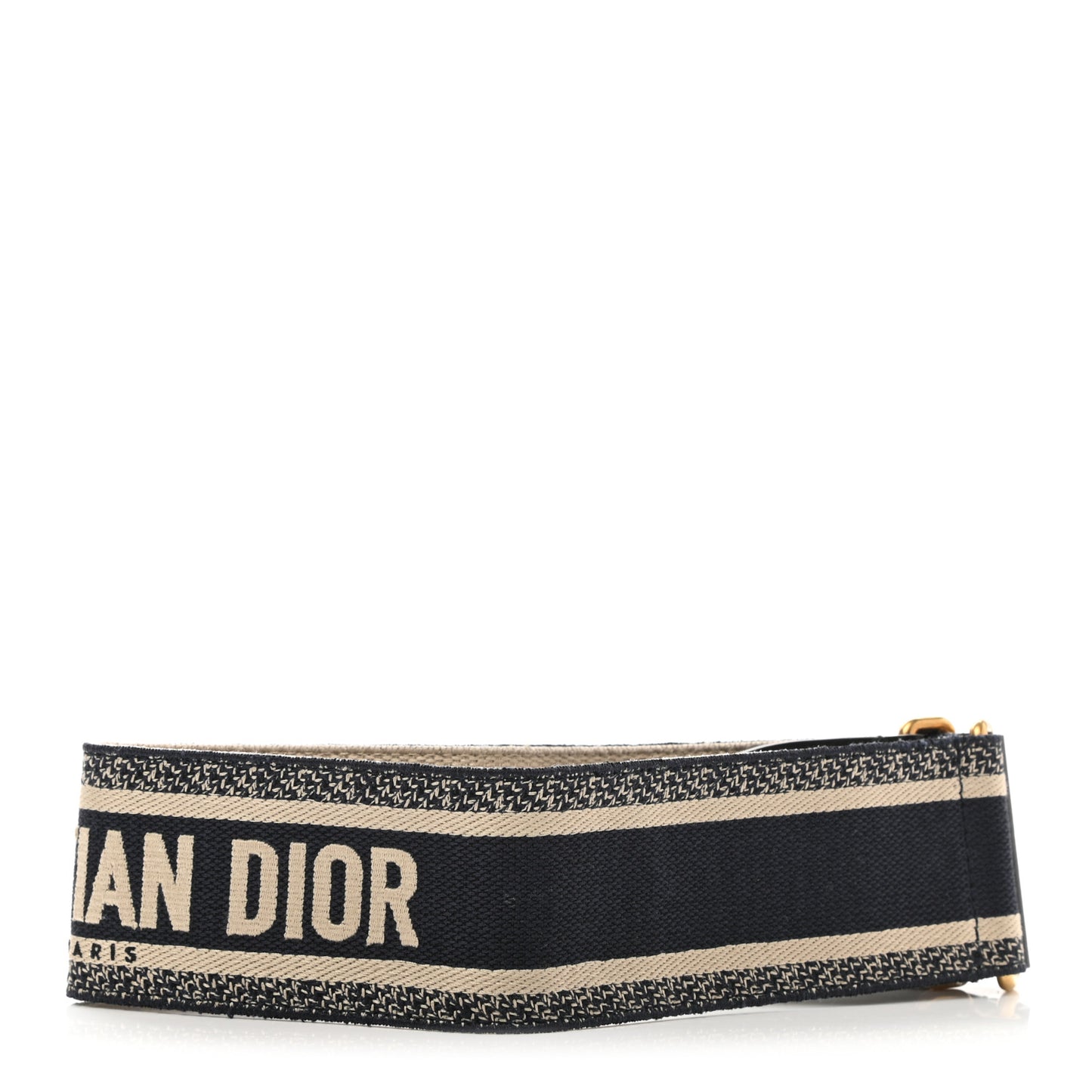 Canvas Embroidered Large Book Belt 85 34 Bleu