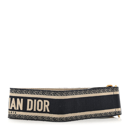 Christian Dior Canvas Embroidered Large Book Belt 85 34 Bleu 2 of 4