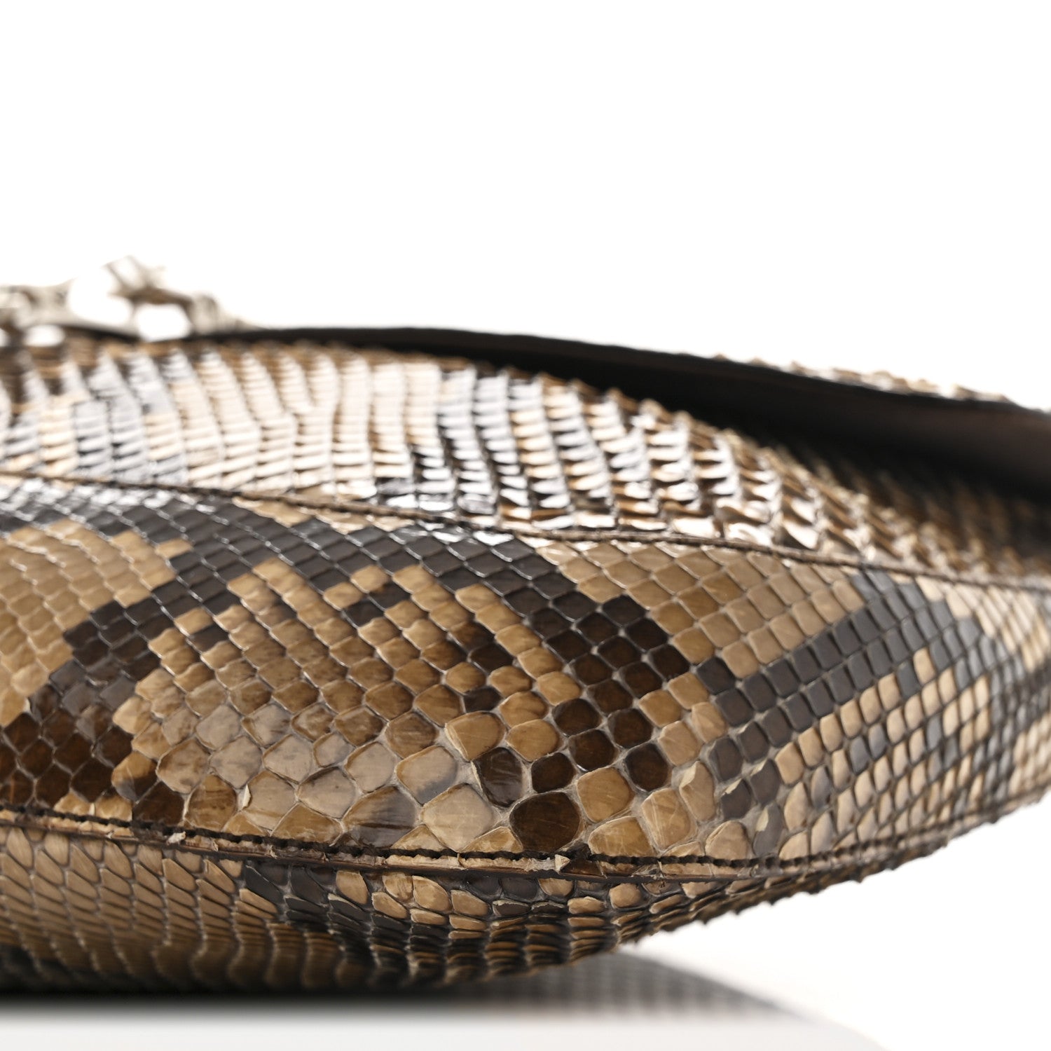 Prada Snakeskin Trend Shoulder Bag Camello 10 of 11