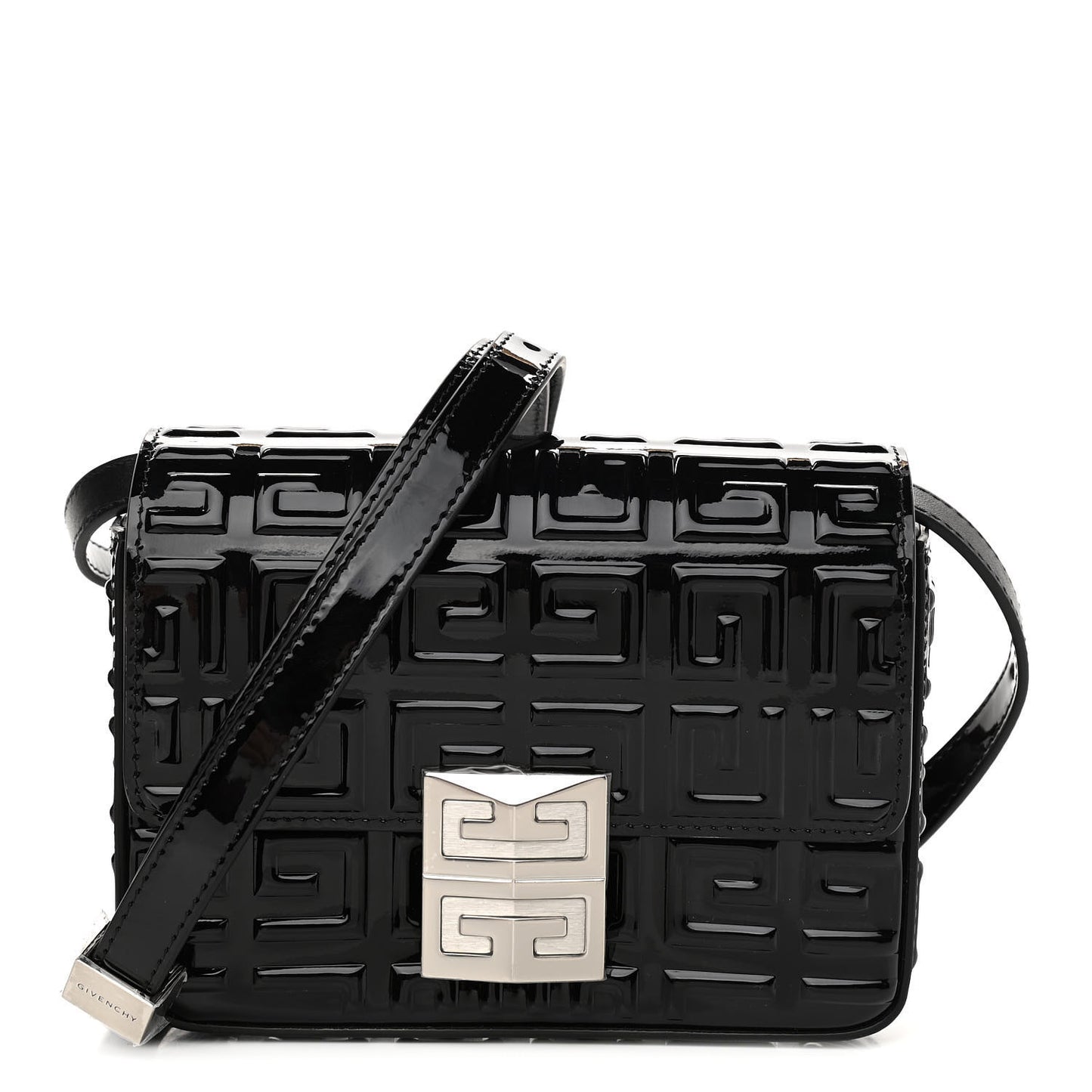 Calfskin 4G Embossed Small Crossbody Black